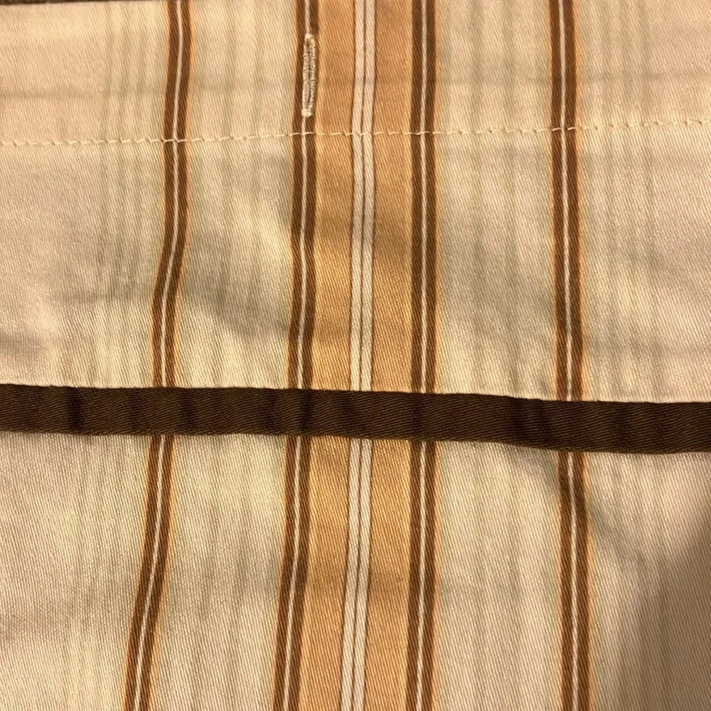 Waverly Home Fabric Ivory Striped Shower curtain